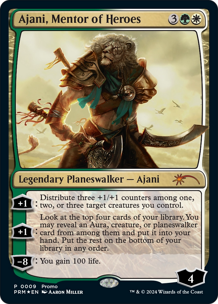 Image of Ajani, Mentor of Heroes (Deluxe Commander Kit) [March of the Machine Promos]