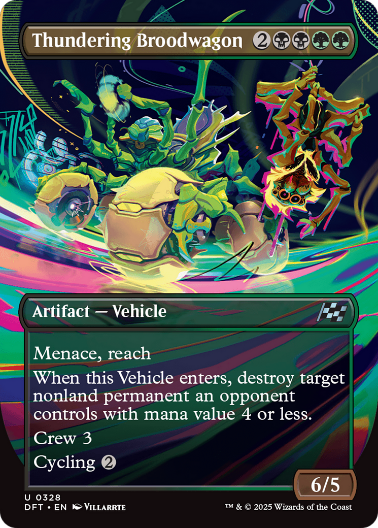Image of Thundering Broodwagon (Borderless) [Aetherdrift]