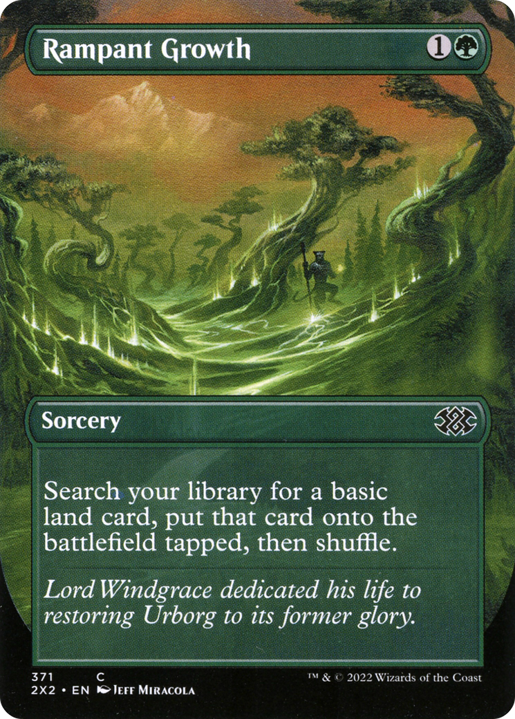 Image of Rampant Growth (Borderless Alternate Art) [Double Masters 2022]