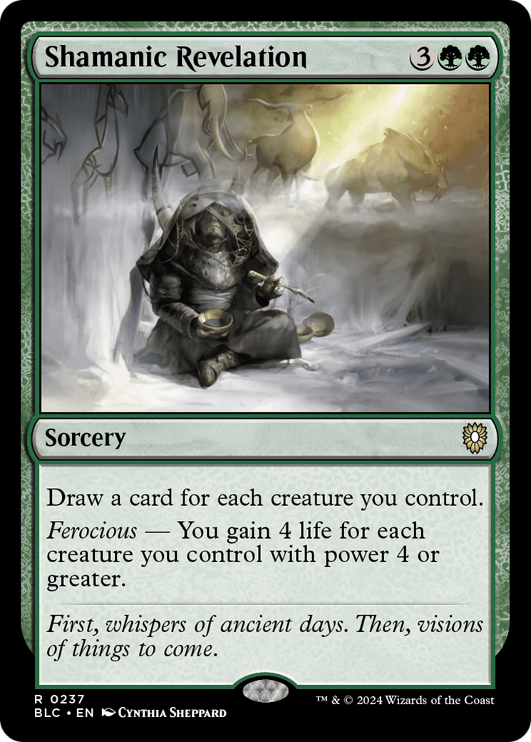 Image of Shamanic Revelation [Bloomburrow Commander]