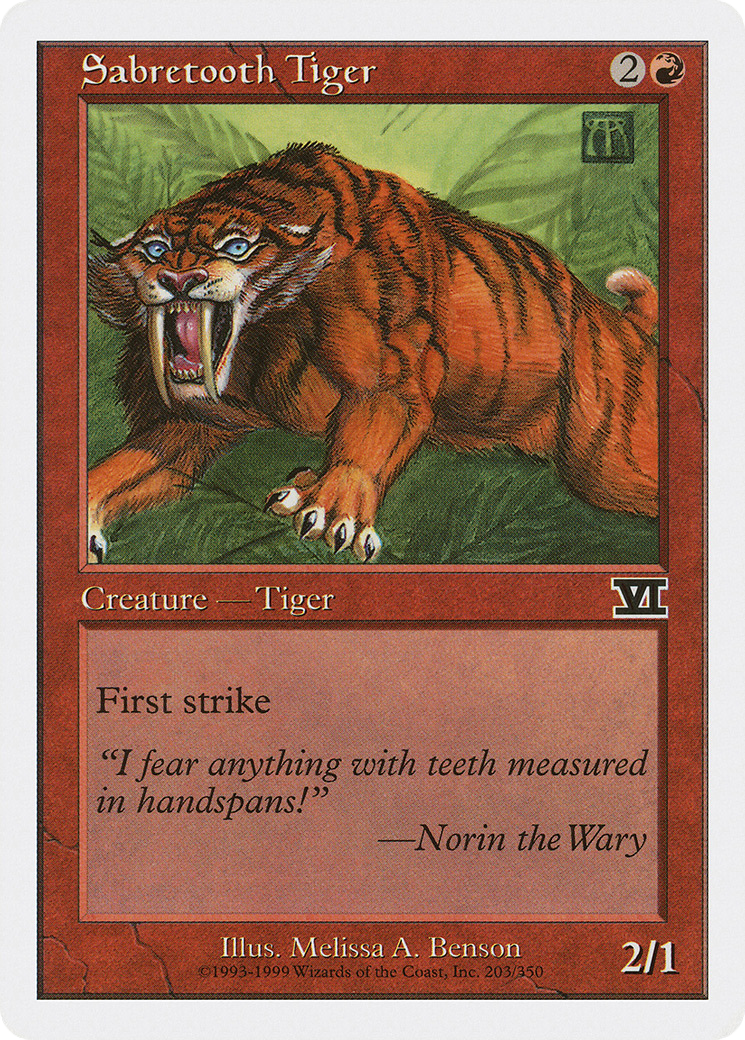 Image of Sabretooth Tiger [Classic Sixth Edition]