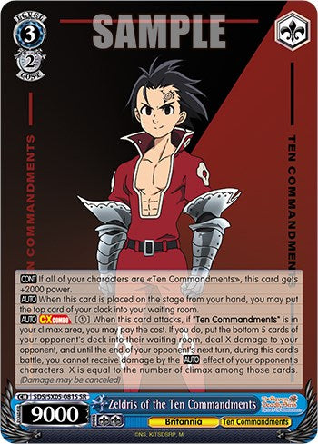 Image of Zeldris of the Ten Commandments (SR) [The Seven Deadly Sins: Revival of The Commandments]