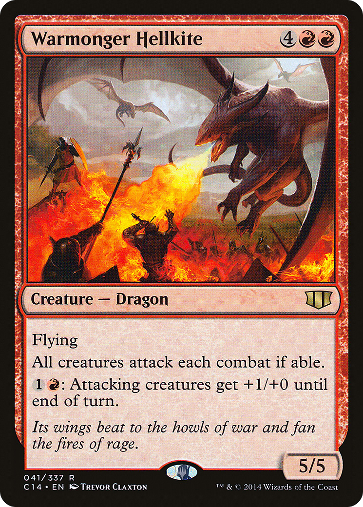 Image of Warmonger Hellkite [Commander 2014]