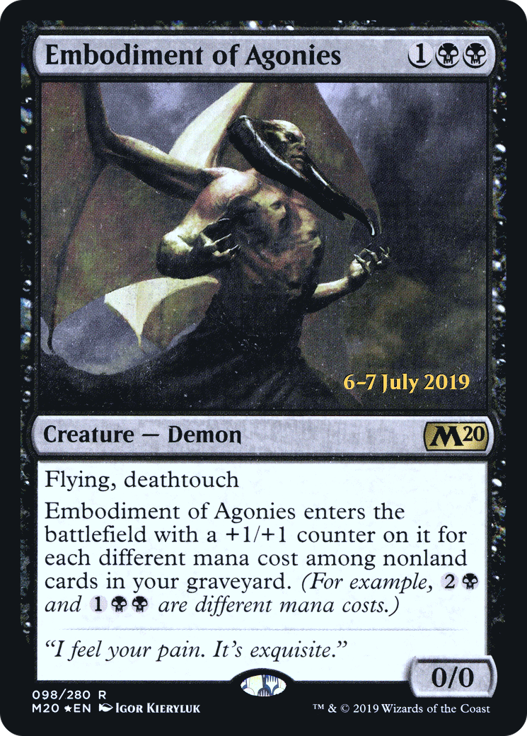 Image of Embodiment of Agonies [Core Set 2020 Prerelease Promos]