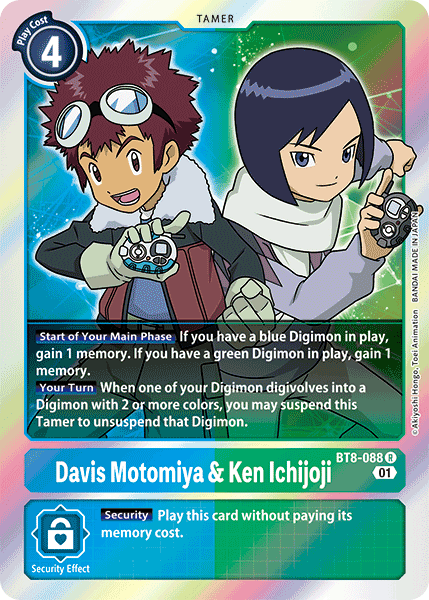 Image of Davis Motomiya & Ken Ichijoji [BT8-088] [New Awakening]