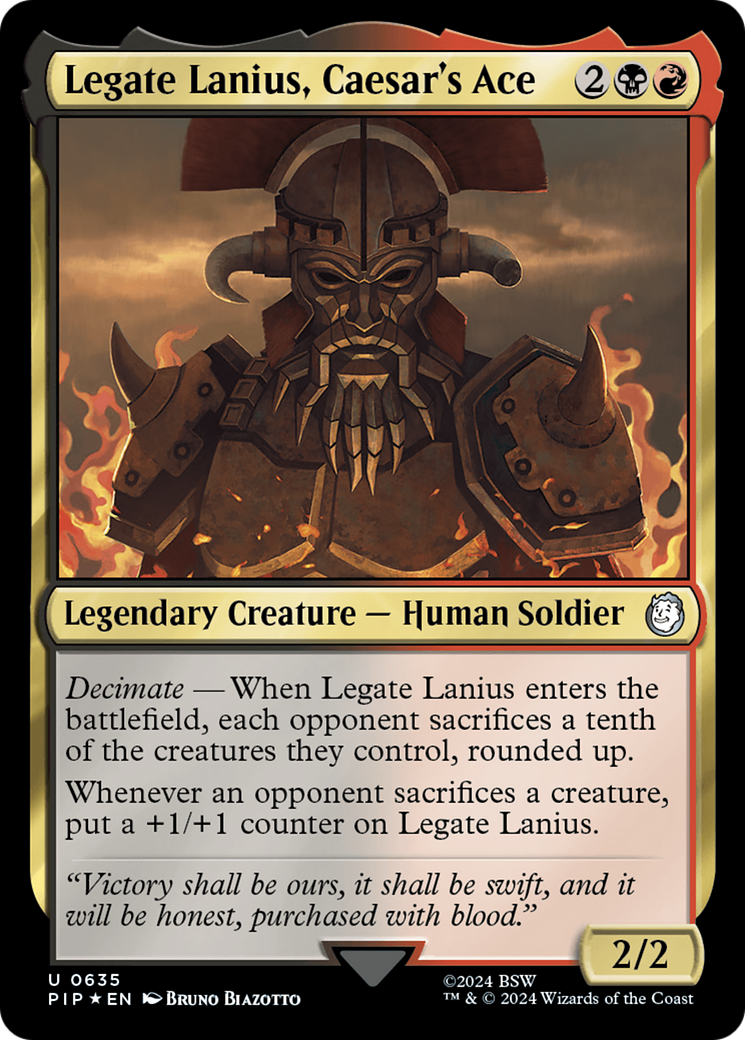Image of Legate Lanius, Caesar's Ace (Surge Foil) [Fallout]