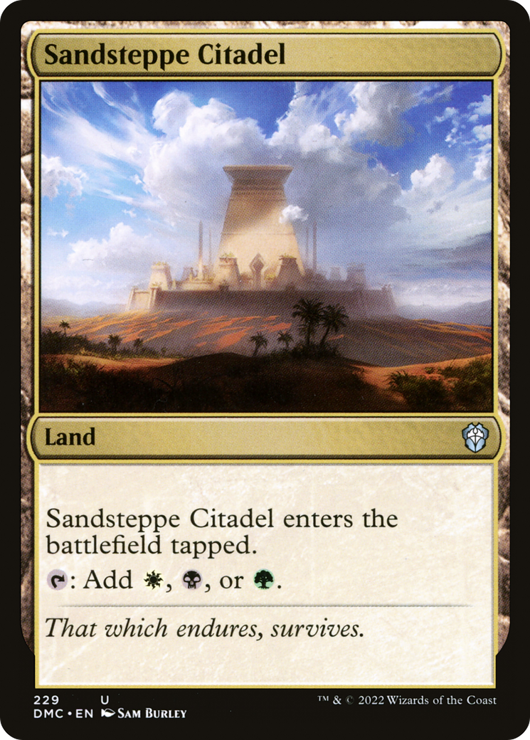 Image of Sandsteppe Citadel [Dominaria United Commander]