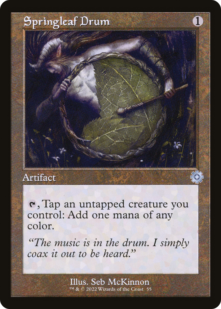 Image of Springleaf Drum (Retro) [The Brothers' War Retro Artifacts]