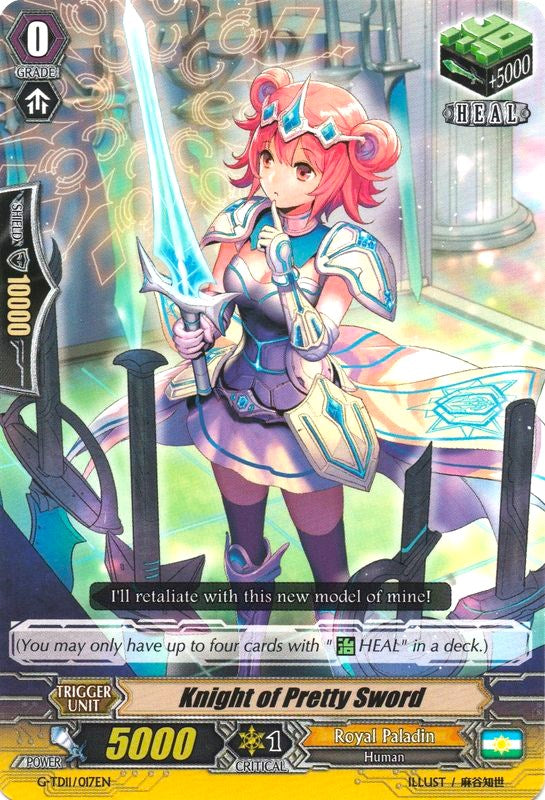 Image of Knight of Pretty Sword (G-TD11/017EN) [Divine Knight of Heavenly Decree]