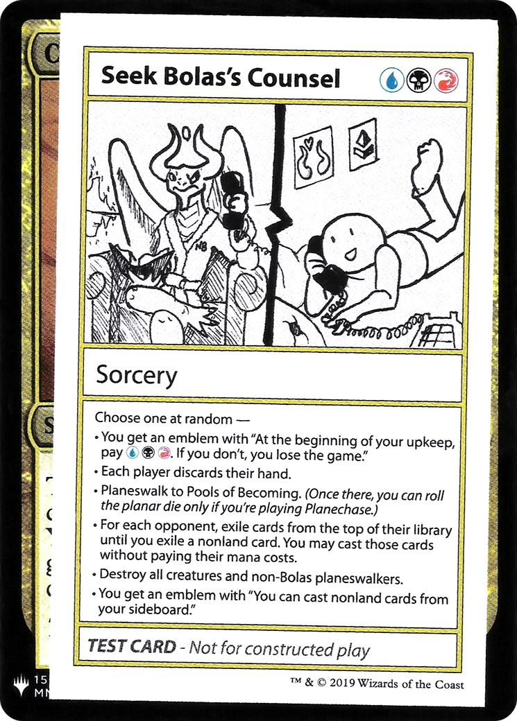 Image of Seek Bolas's Counsel [Mystery Booster Playtest Cards]