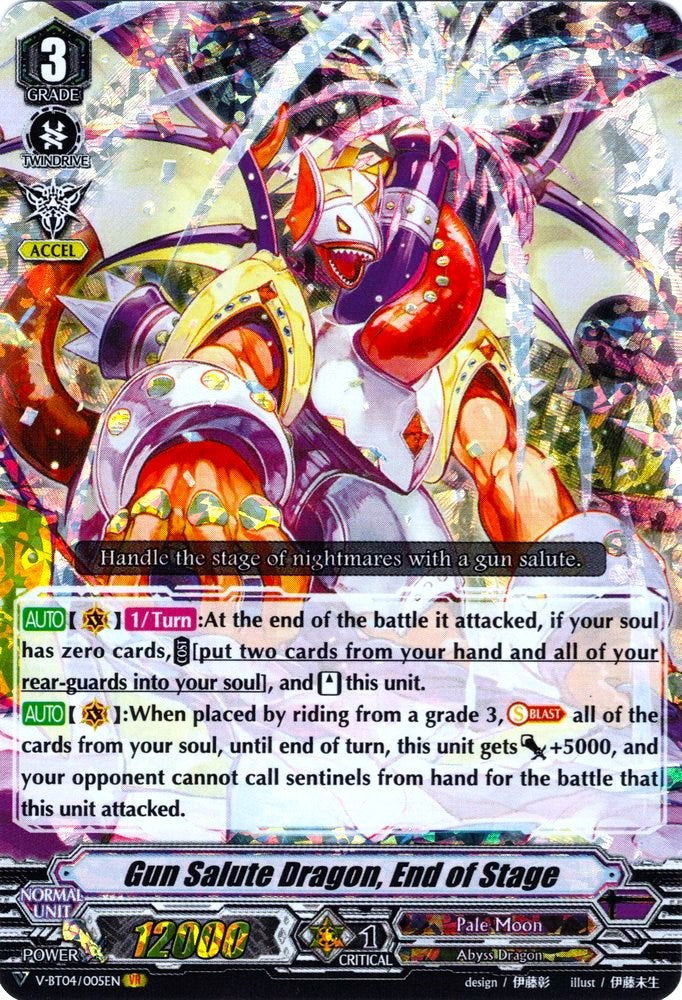 Image of Gun Salute Dragon, End of Stage (V-BT04/005EN) [Vilest! Deletor]