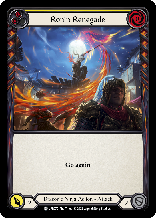 Image of Ronin Renegade (Yellow) [UPR079] (Uprising)  Rainbow Foil