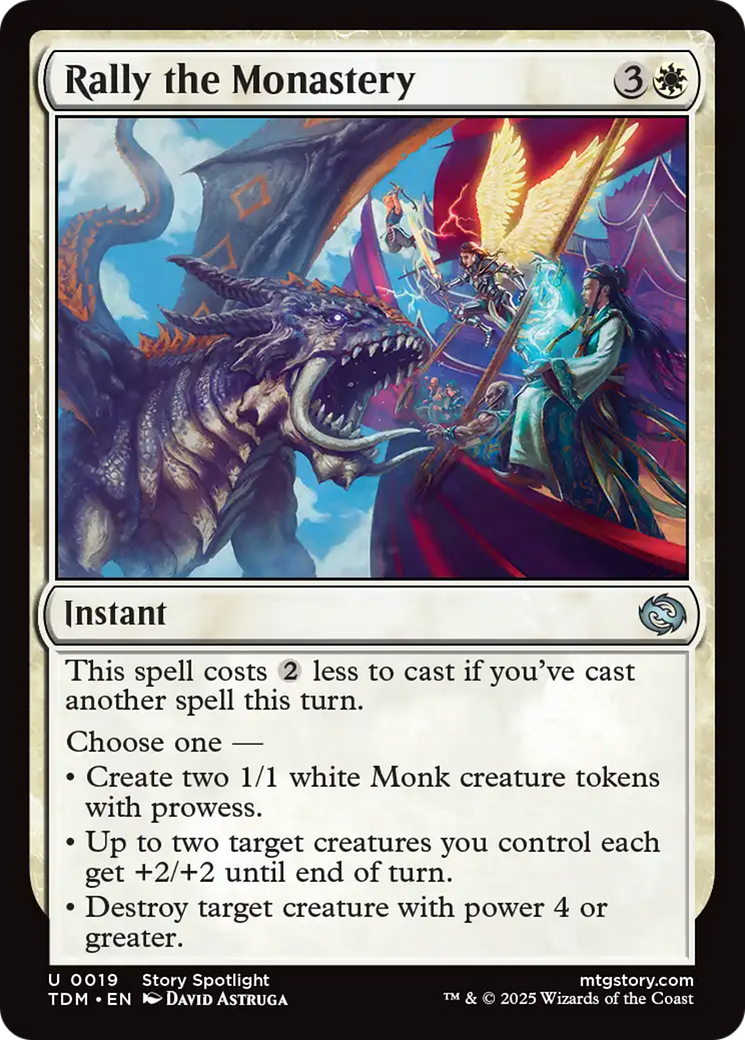 Image of Rally the Monastery [Tarkir: Dragonstorm]