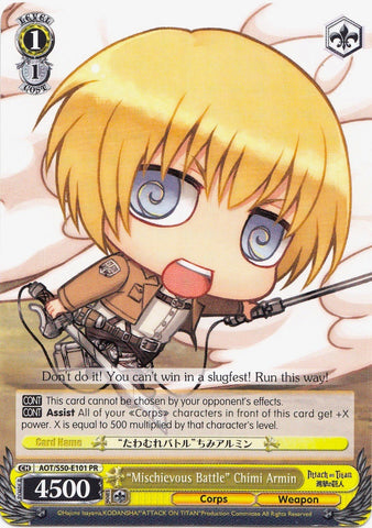 "Mischievous Battle" Chimi Armin (AOT/S50-E101 PR) (Promo) [Attack on Titan Vol. 2]