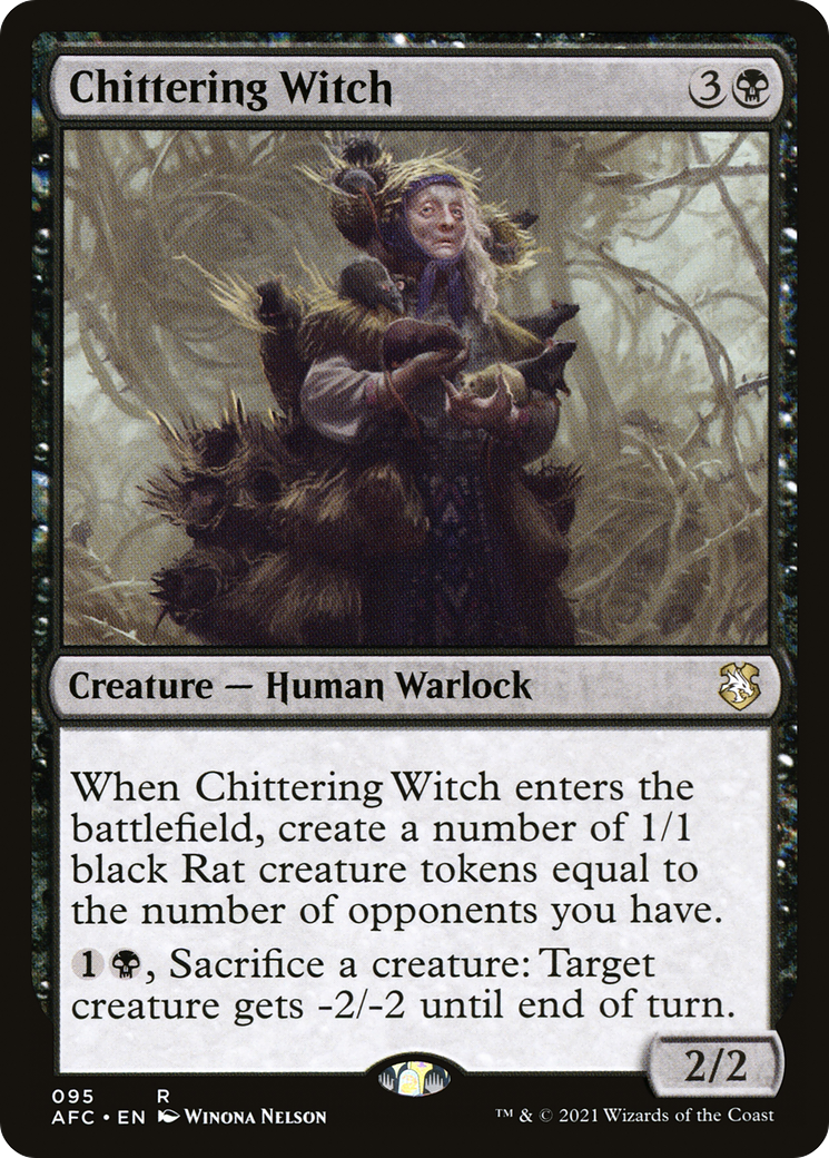 Image of Chittering Witch [Dungeons & Dragons: Adventures in the Forgotten Realms Commander]