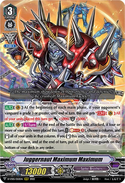 Image of Juggernaut Maximum Maximum (D-VS05/050EN) [V Clan Collection Vol.5]