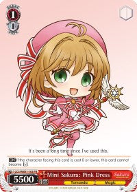Image of Mini Sakura: Pink Dress (CCS/WX01-103 PR) (Promo) [Cardcaptor Sakura: Clear Card]