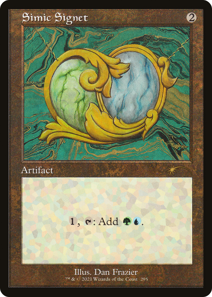 Image of Simic Signet (SLD-295) - Secret Lair Drop Etched Foil