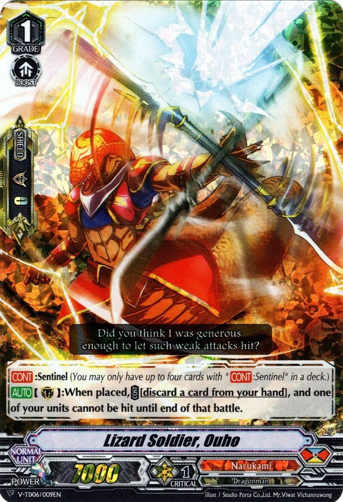 Image of Lizard Soldier, Ouho (Parallel Foil) (V-TD06/009EN) [Naoki Ishida]