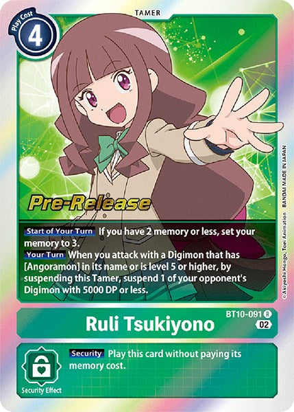 Image of Ruli Tsukiyono [BT10-091] [Xros Encounter Pre-Release Cards]