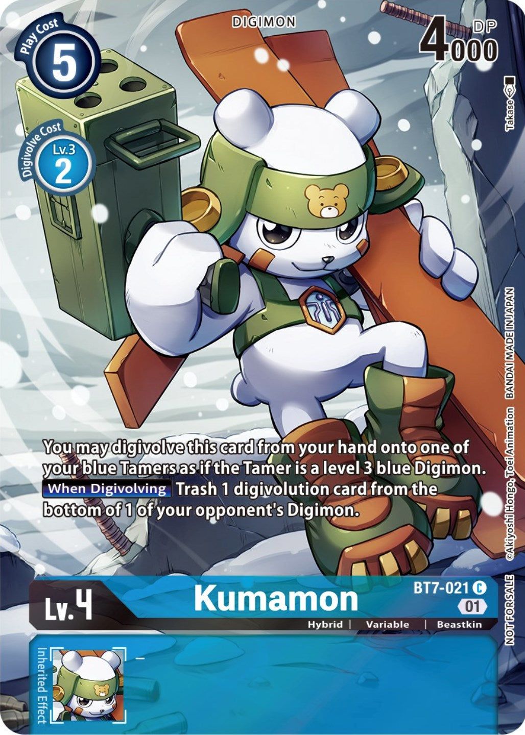 Image of Kumamon [BT7-021] (2nd Anniversary Frontier Card) [Next Adventure Promos]