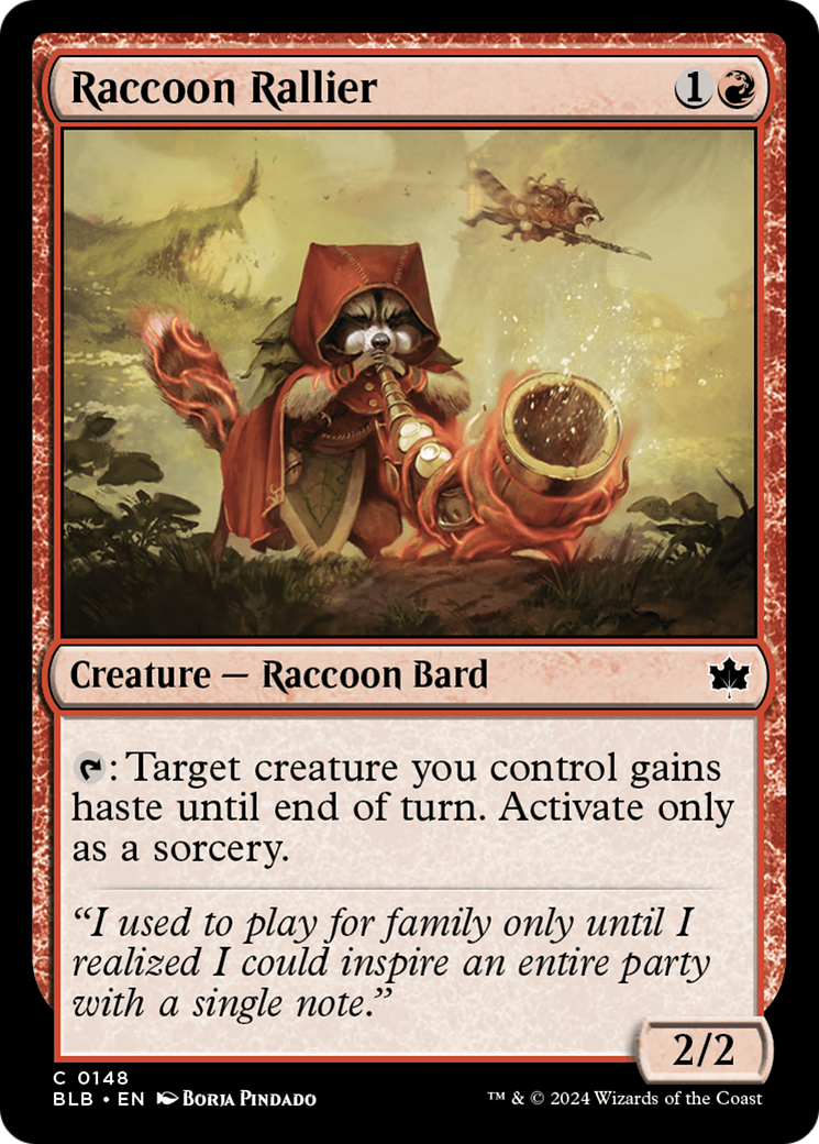 Image of Raccoon Rallier [Bloomburrow]
