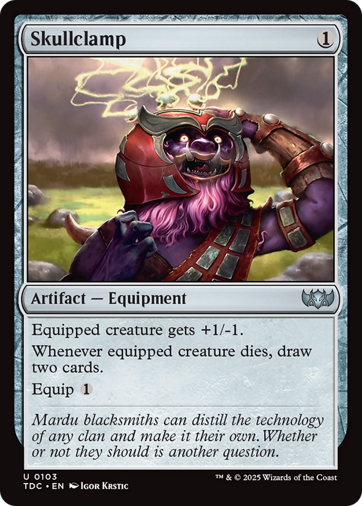 Image of Skullclamp [Tarkir: Dragonstorm Commander]