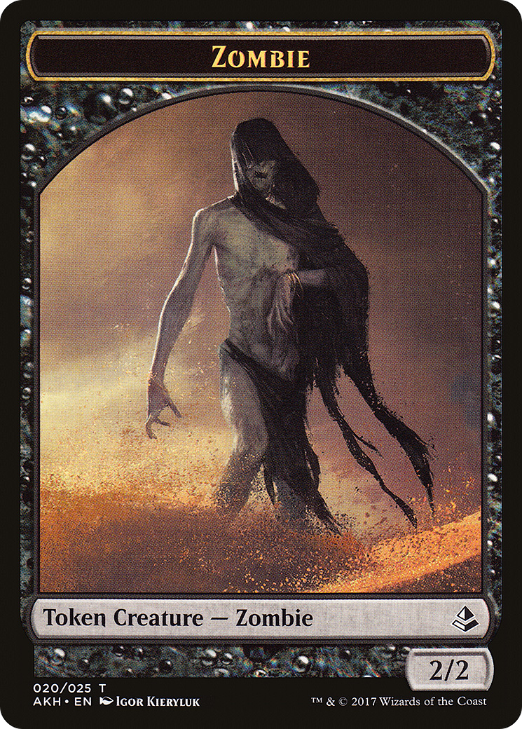 Image of Zombie Token (AKH-020) - Amonkhet Tokens Foil