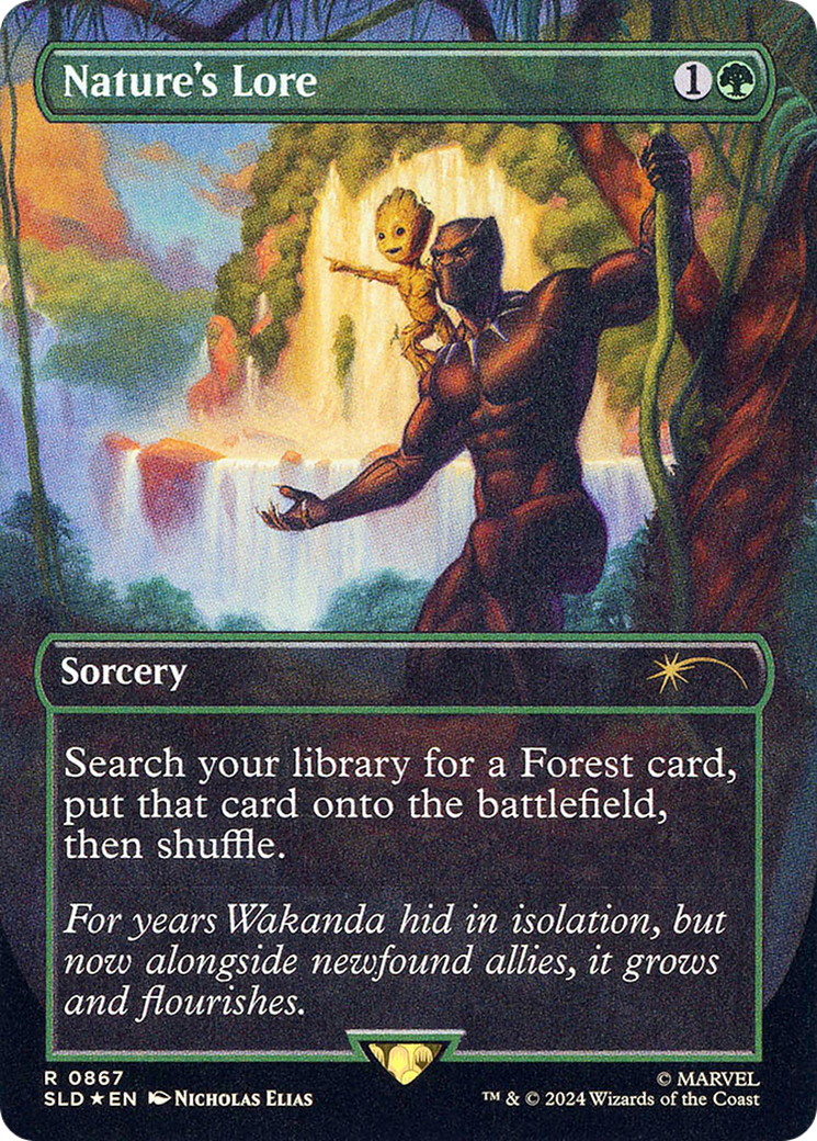 Image of Nature's Lore (867) (Rainbow Foil) [Secret Lair Drop Series]