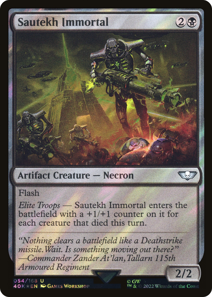 Image of Sautekh Immortal (Surge Foil) [Warhammer 40,000]