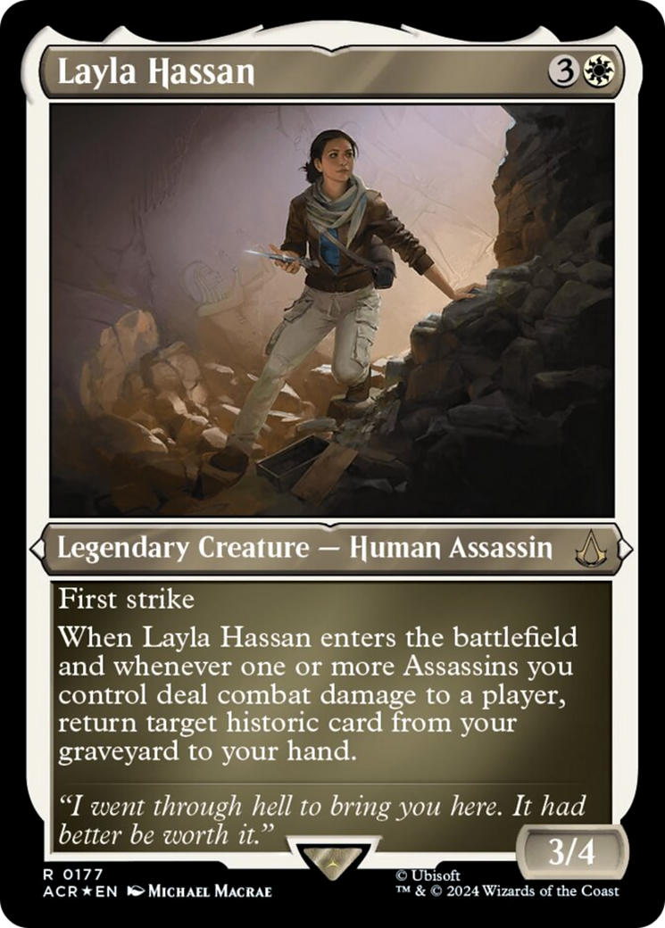 Image of Layla Hassan (Foil Etched) [Assassin's Creed]