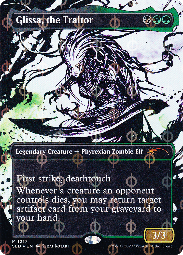 Image of Glissa, the Traitor (Borderless Ichor Step-and-Compleat Foil) [Secret Lair Drop Series]