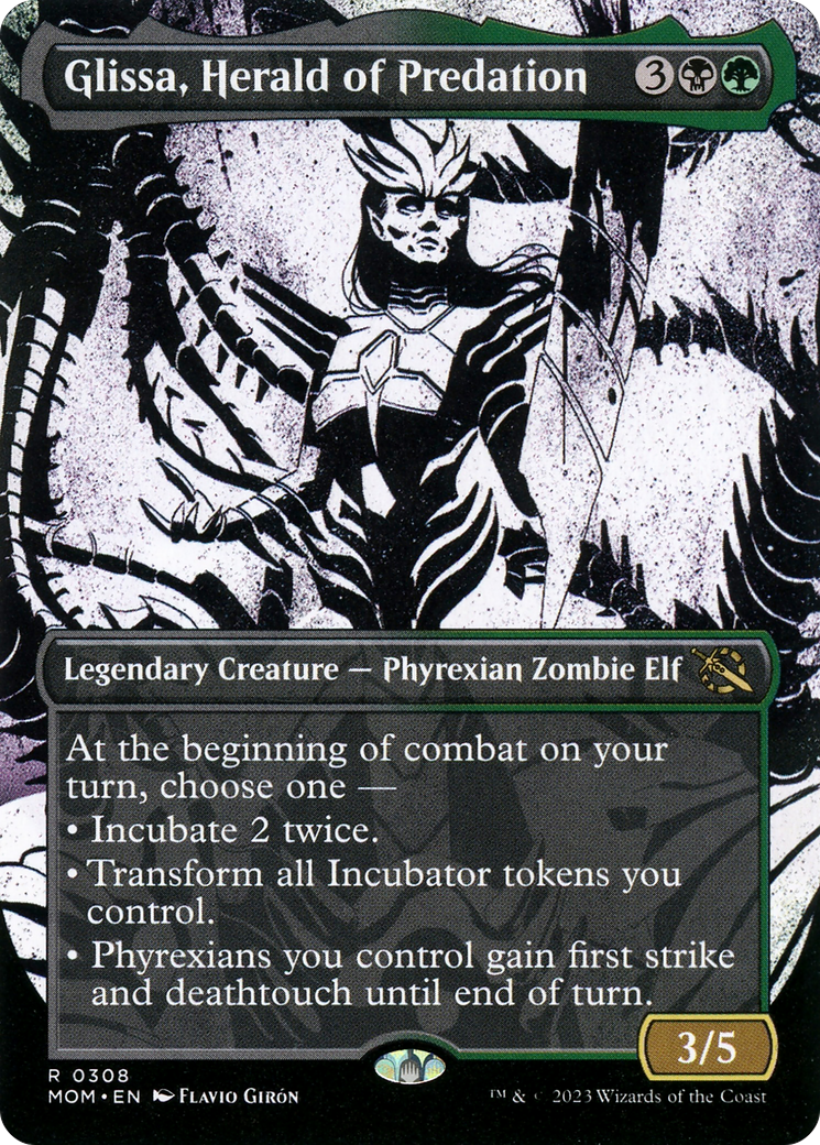 Image of Glissa, Herald of Predation (Showcase Planar Booster Fun) [March of the Machine]