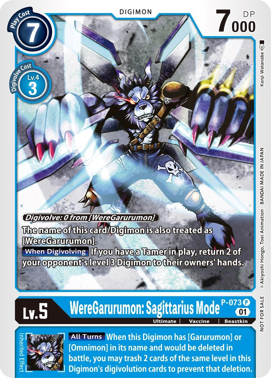 Image of WereGarurumon: Sagittarius Mode [P-073] (Update Pack) [Promotional Cards]