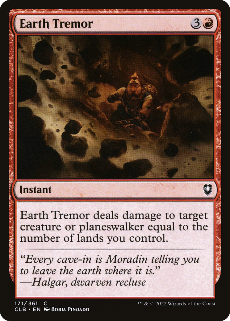 Image of Earth Tremor [Commander Legends: Battle for Baldur's Gate]