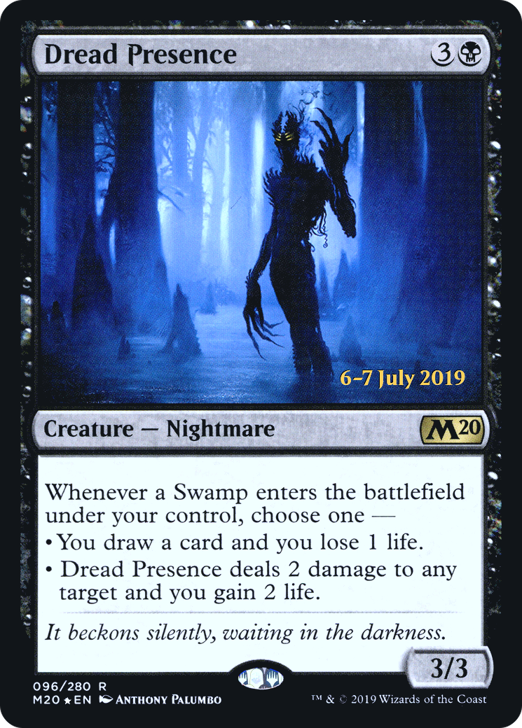 Image of Dread Presence [Core Set 2020 Prerelease Promos]