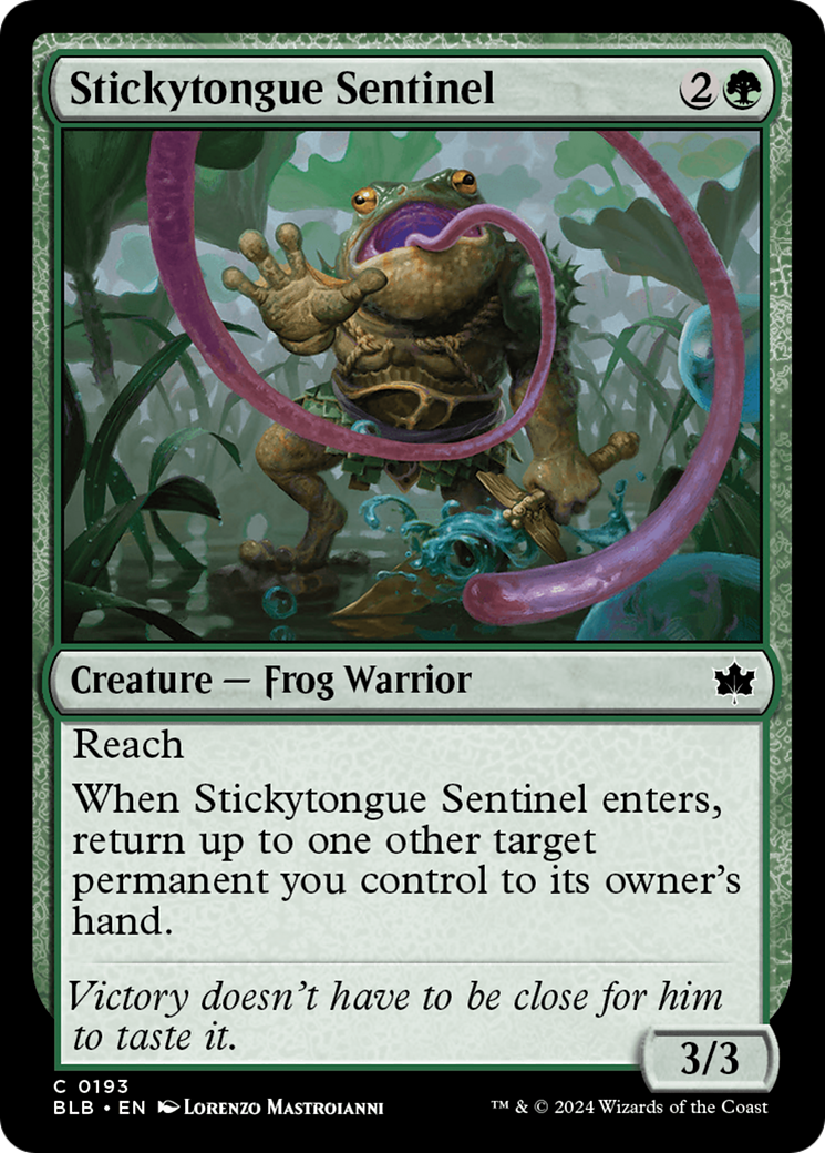 Image of Stickytongue Sentinel [Bloomburrow]
