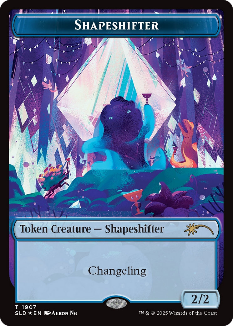 Image of Shapeshifter Token (1907) (Double Rainbow Foil) [Secret Lair Drop Series]