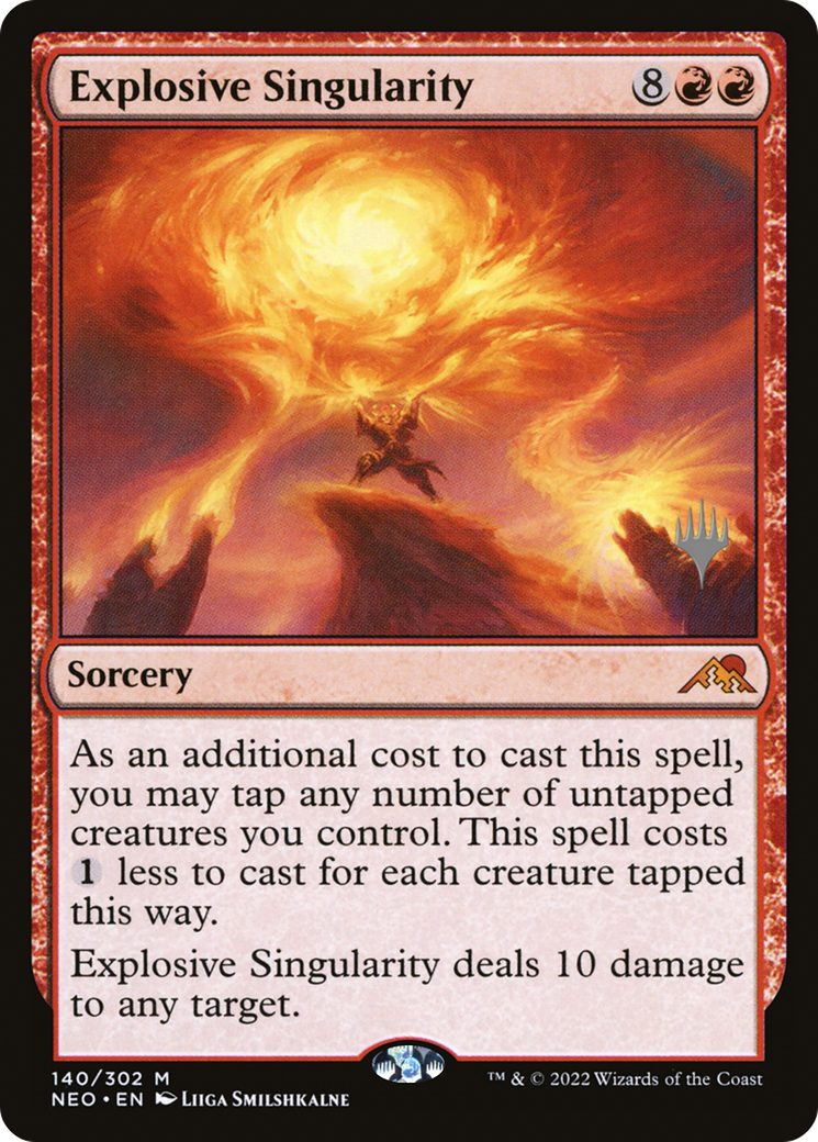 Image of Explosive Singularity (Promo Pack) [Kamigawa: Neon Dynasty Promos]