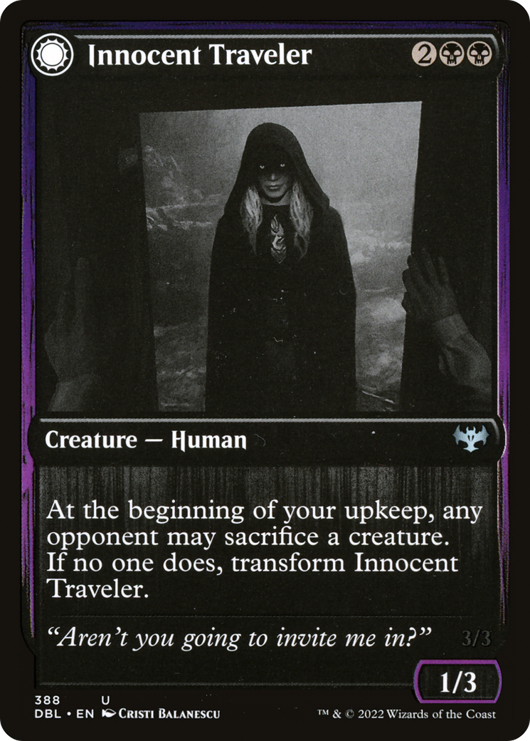 Image of Innocent Traveler // Malicious Invader [Innistrad: Double Feature]