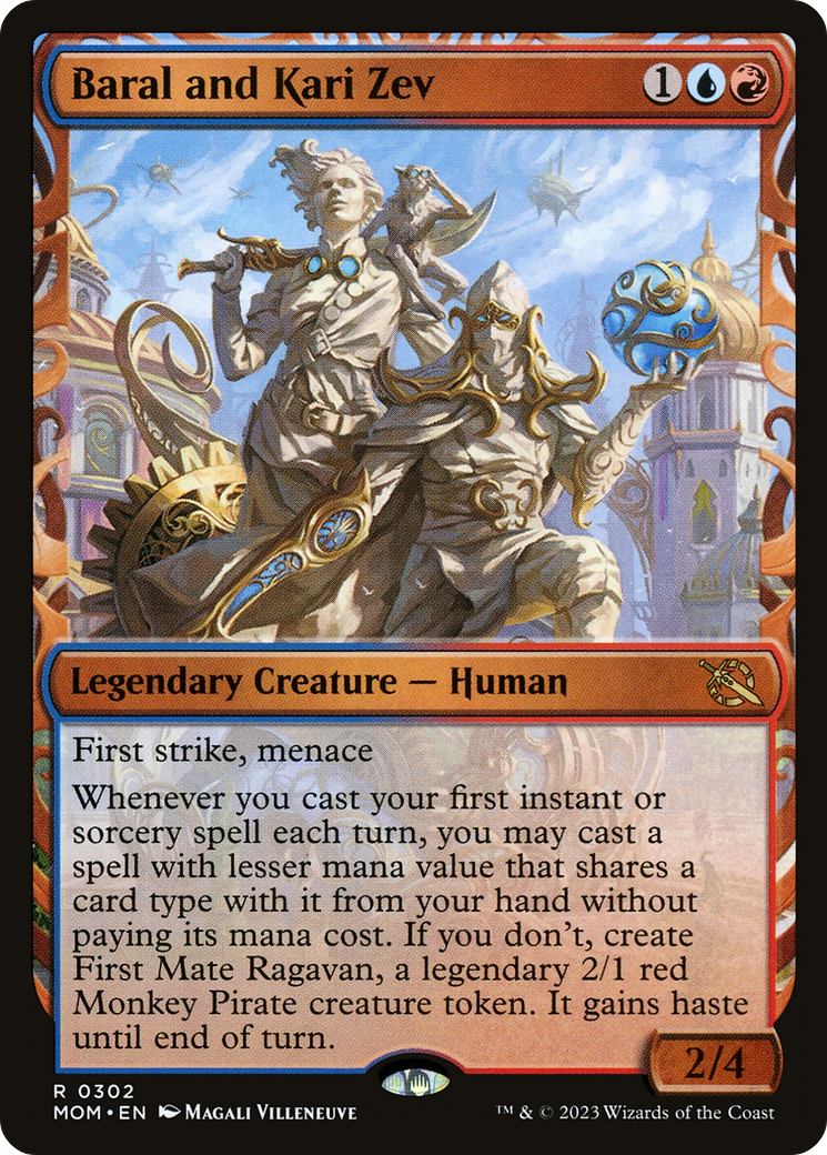 Image of Baral and Kari Zev (Showcase Planar Booster Fun) [March of the Machine]