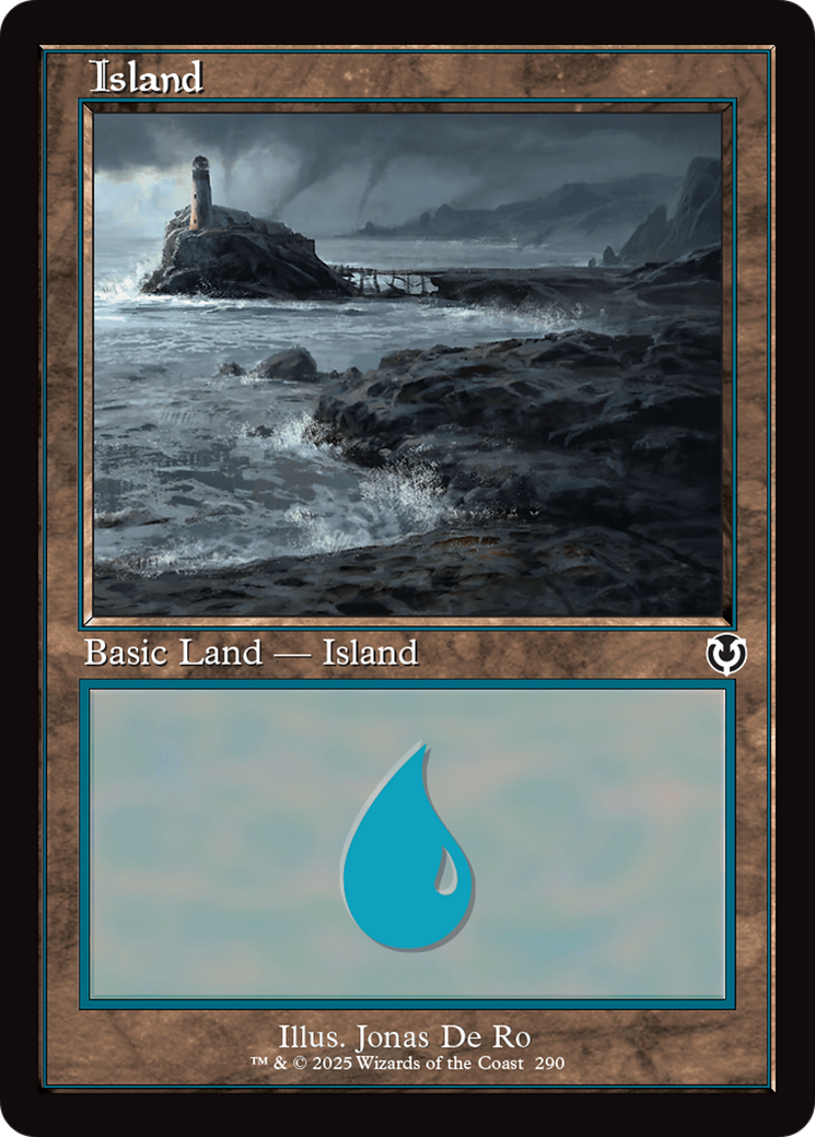 Image of Island (290) (Retro Frame) [Innistrad Remastered]