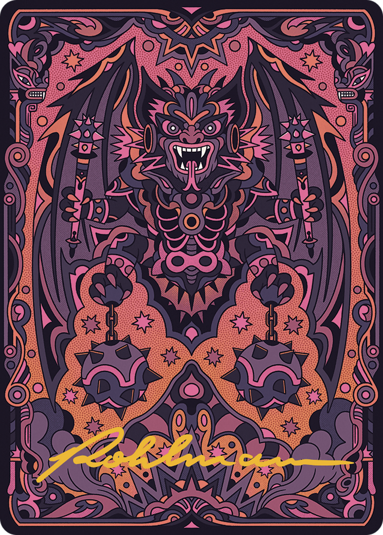 Image of Bloodletter of Aclazotz Art Card (61/81) (Gold-Stamped Signature) [The Lost Caverns of Ixalan Art Series]