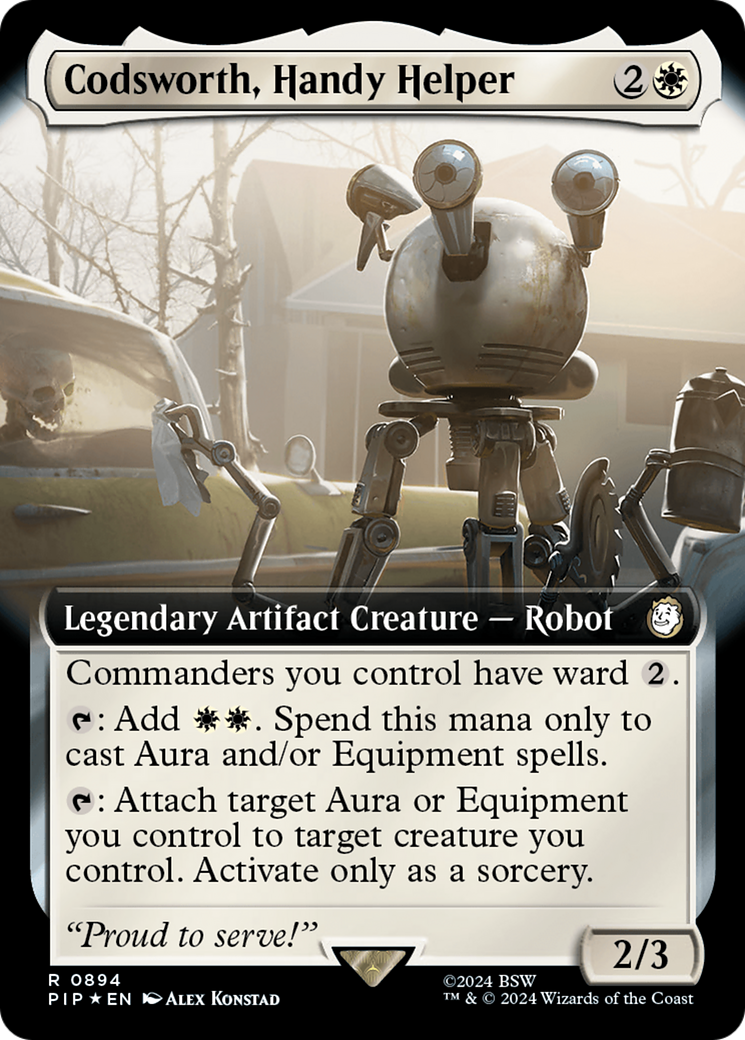 Image of Codsworth, Handy Helper (Extended Art) (Surge Foil) [Fallout]