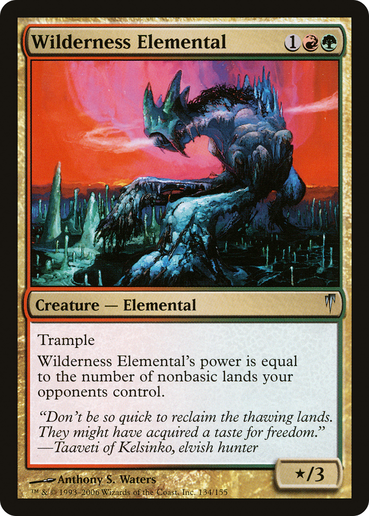 Image of Wilderness Elemental [Coldsnap]