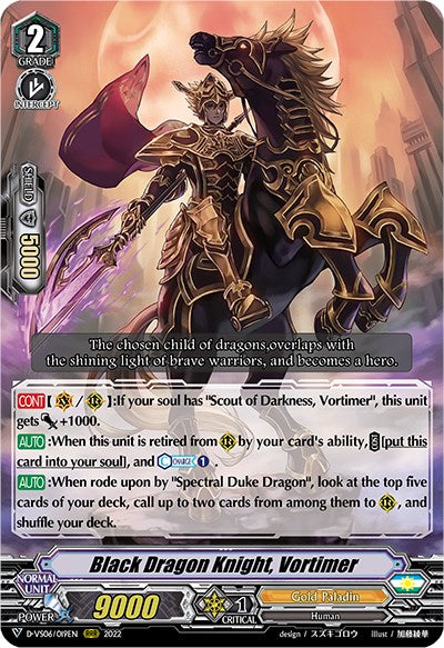 Image of Black Dragon Knight, Vortimer (D-VS06/019EN) [V Clan Collection Vol.6]