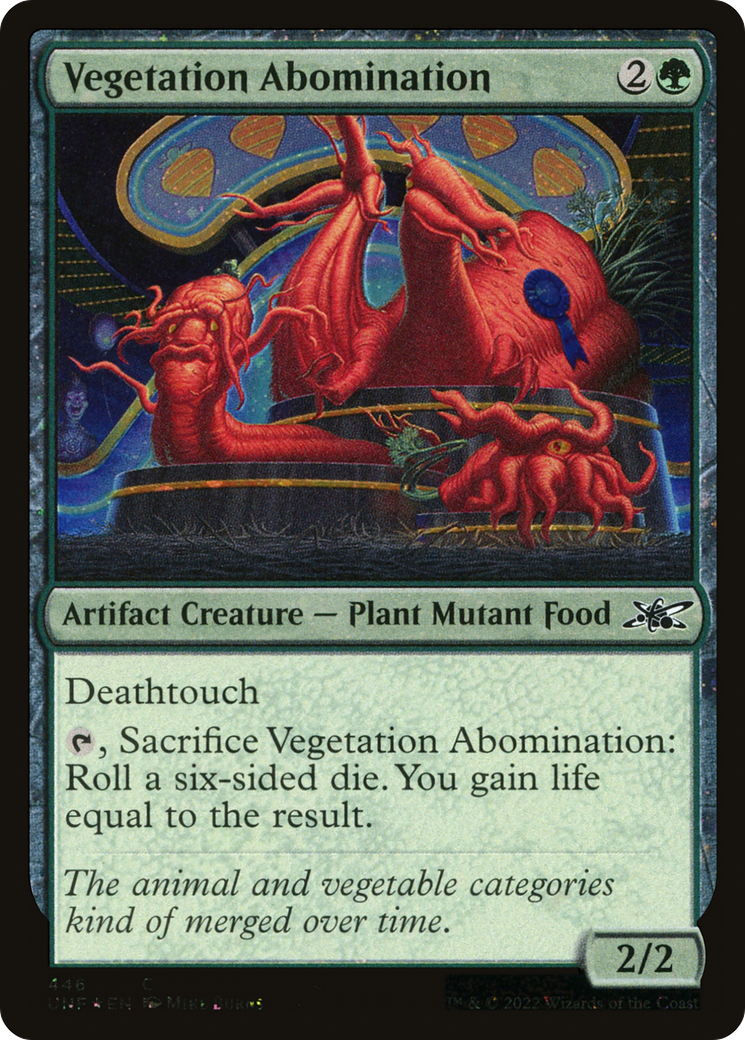 Image of Vegetation Abomination (Galaxy Foil) [Unfinity]