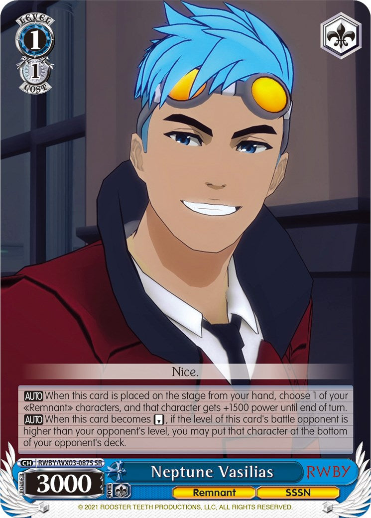 Image of Neptune Vasilias (RWBY/WX03-087S SR) [RWBY]