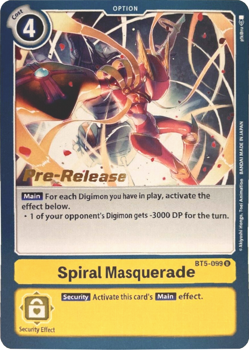 Image of Spiral Masquerade [BT5-099] [Battle of Omni Pre-Release Promos]