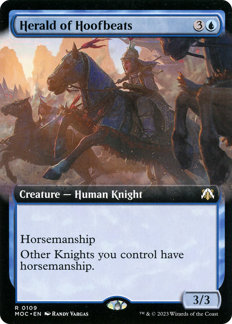 Image of Herald of Hoofbeats (Extended Art) [March of the Machine Commander]